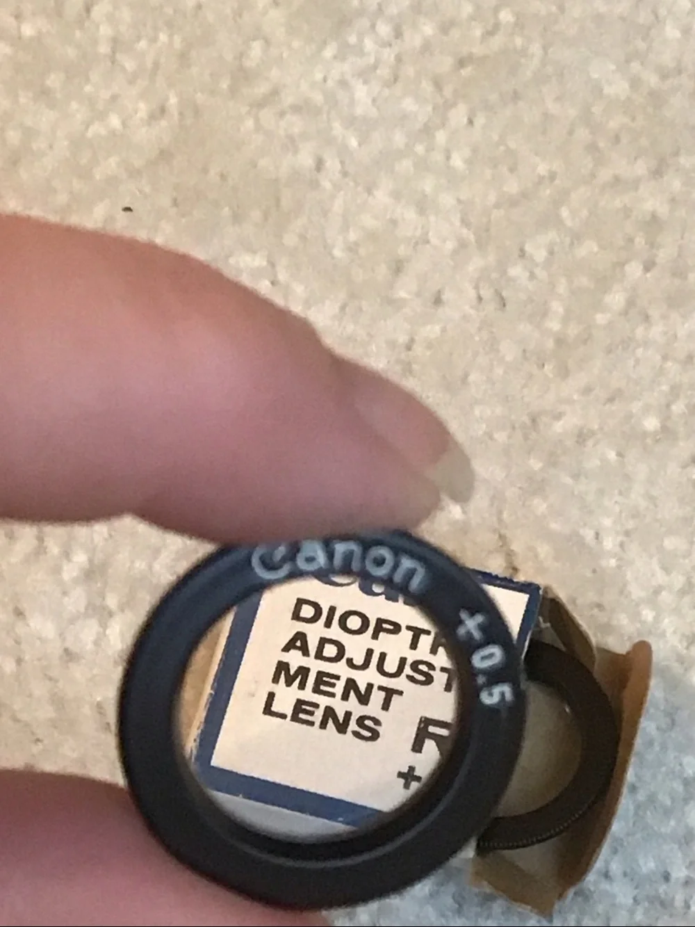 Set of 2 Vintage Canon Dioptric Adjustment Lens R +1 and +0.5